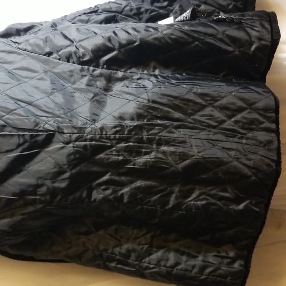 Womens Quilted Velvet Winter Dress Coat - Picture 13 of 13